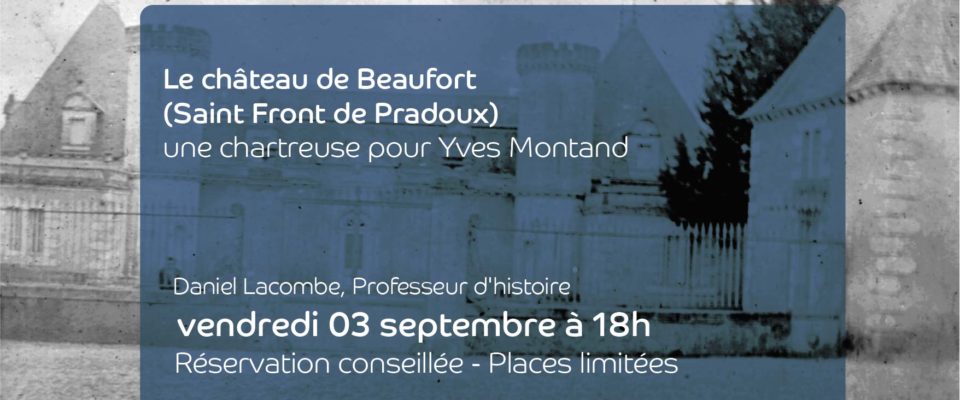 Affiche de la conférence sur le château de Beaufort